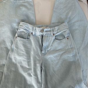 Pacsun light wash wide leg jeans